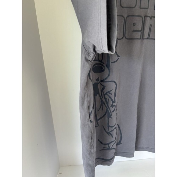 Disney Mickey Mouse Tutto Bene‎ Graphic T-Shirt Gray Short Sleeve Crewneck Tee - Picture 14 of 16